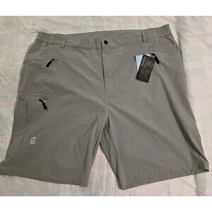 Men's Lightweight Waterproof Gray Shorts Size 2XL Tags Hiking Campimg Fishing